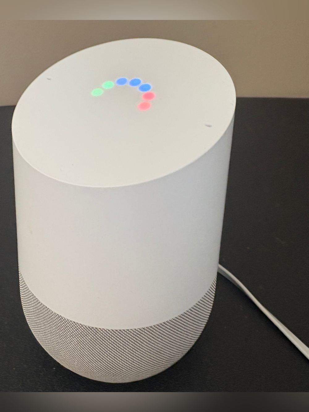 Google Home Portable Speaker, White, 1 Speaker - works GREAT